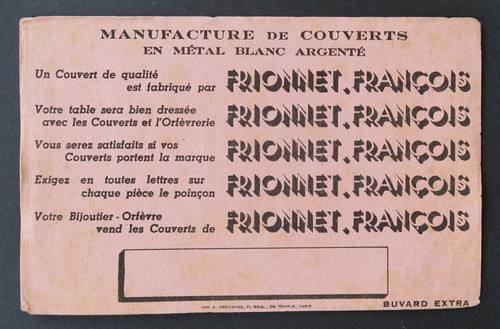 Buvard bijouterie frionnet - buvard,