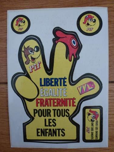 Main pif autocollant liberté - pif,