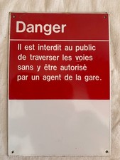 Plaque Émaillée Gare SNCF