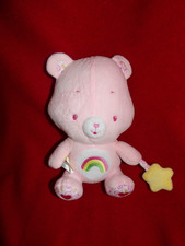 Doudou Peluche JEMINI Bisounours Rose Arc En Ciel