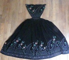 Bretagne Morbihan costume Breton Tablier Breton Peint Brodé début XX ème RARE