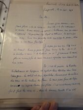 Lettre de Léon Degrelle qui