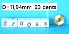 HO  JOUEF Pignon  métal 23 dents
