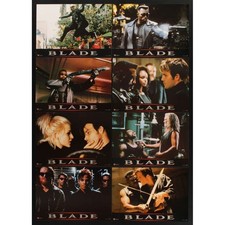 BLADE French Lobby Cards x8 - 1998 - Wesley Snipes, vampires
