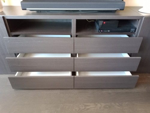 Lot petits tiroir brun - 6,