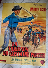 affiche de Cinéma; LA TRHISON DU CAPITAINE PORTER,