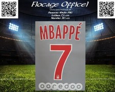 Flocage officiel maillot PSG 18/19 home 7 Mabppé Ligue 1 France