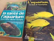 lot 2 livres la santé de l'aquarium et l'aquarium les bases de l'aquariophilie