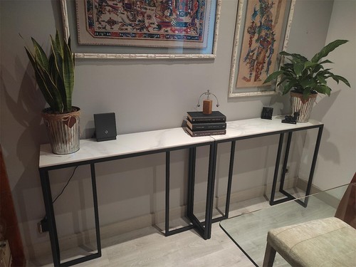 Modern marble console - marble, table