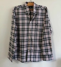 Chemise bleu marine carreaux coton classique T40 Impact (4501013)