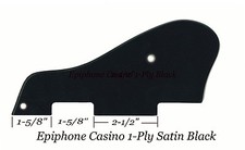 Epiphone CASINO 1-Ply Black Satin finish Pickguard Guitar Project Handmade NEW