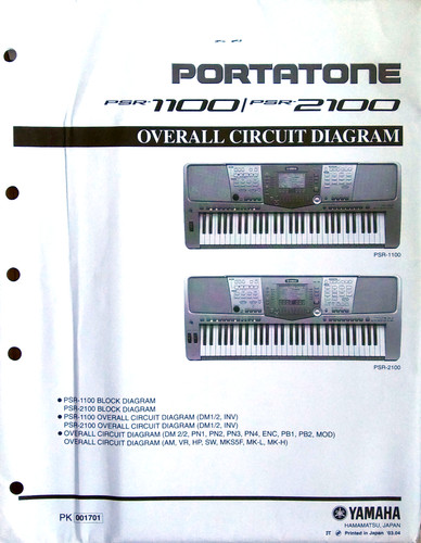 Yamaha psr 1100 2100 - yamaha, psr-2100