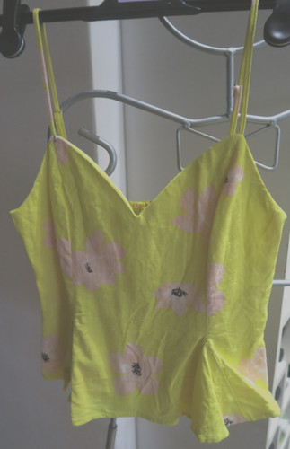 Top style bustier - , jaune