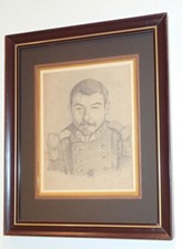 Dessin portrait soldat - portrait, de