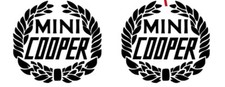2 STICKERS MINI COOPER, taille
