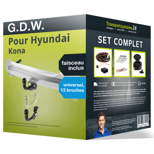 Attelage pour hyundai kona - attelage,