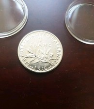 PIECE DE MONNAIE  1 FRANC SEMEUSE 1916 En SUP .