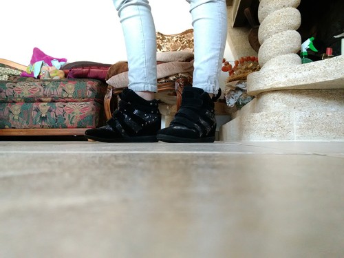 Belles bottines cloutées - bottines, en