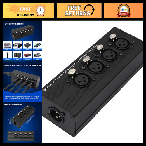 Channel xlr audio - 4-channel,