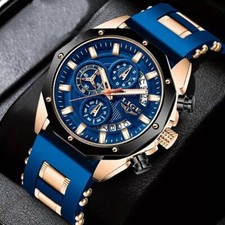 2024 Montre homme Quartz Analogique Lumineux Date Etanche Montre sport luxe
