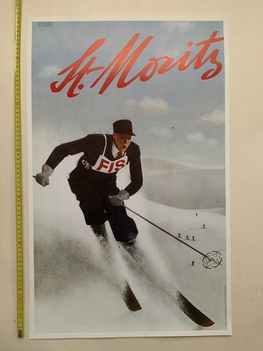 Moritz ski vintage poster - st,