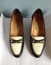 CHAUSSURES CELINE VINTAGE bride 37 LOAFERS