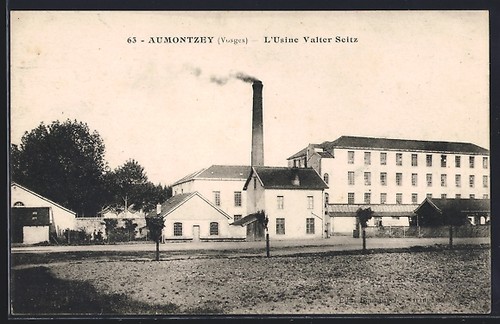 Cpa aumontzey usine valter - cpa, aumontzey,
