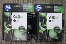 TWO HP 940XL Black Ink