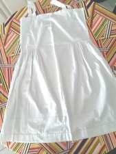 LINGE ANCIEN - CHEMISE de NUIT / ROBE à Bretelles - Dentelle Broderie Jours TBE