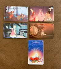 LOT DE 5 TELECARTES CINEMA DESSIN ANIME CENDRILLON  WALT DISNEY