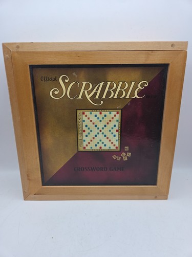 Scrabble board game - in, wooden