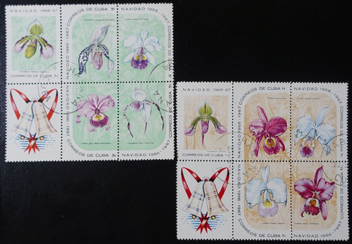 Timbres 1cuba fleurs - fleurs,