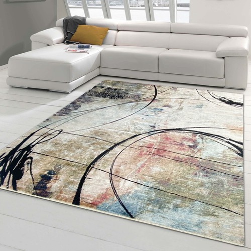 Tapis doux abstrait-moderne