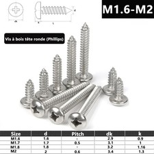 Vis bois m2 - vis,