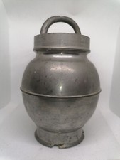 🫕 pot à sel ou à Bouillon sûrement en Étain Poinçon Vintage art de la table 🧂