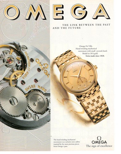 Omega publicité page - omega,