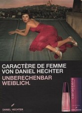 Publicité papier Parfum. Perfume ad. DANIEL HECHTER Caractère de femme 2002