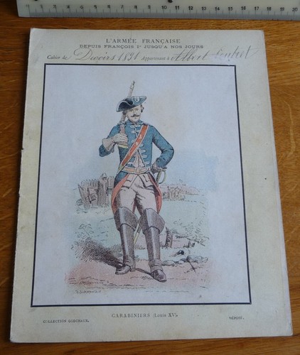 Ancien protège cahier - ancien, protège-cahier