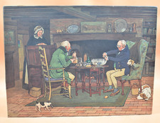 Lithographie début XXème - The Connoisseurs A Bowl of Punch - Cecil Aldin