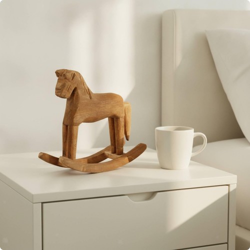 Cheval bascule bois - en,