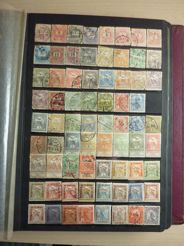 Ancien album timbres hongrie - album,