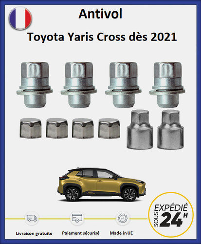 Ecrous antivol roues - ecrous, toyota