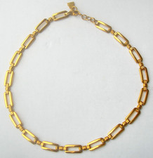 COLLIER LANVIN plaqué or fin