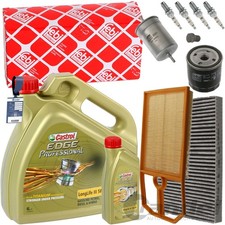 Febi Filtres + Castrol Professional 5W30 pour VW Golf 4 Bora 1J 1.4+ 1.6 16V
