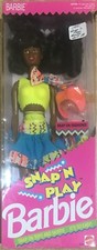 Barbie Mattel Snap'N Play Afro American Vintage 91'