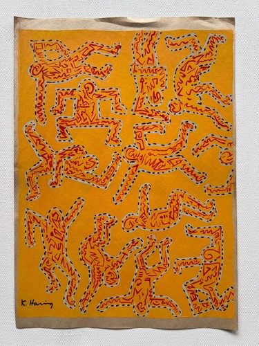 Keith haring dessin sur papier - keith,