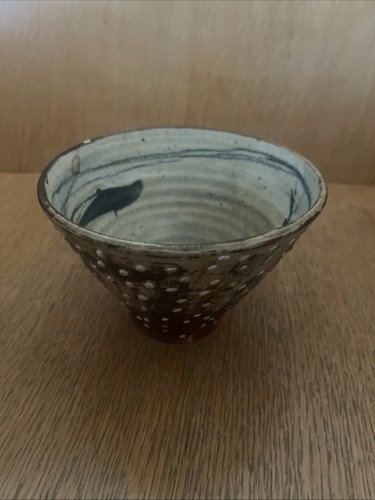 Vase grès signé céramiste - vase,