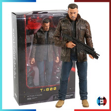✅ Figurine NECA Type Terminator 2 - T-800 Arnold Schwarzenegger 18 cm Moto