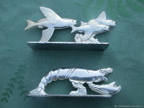 Porte couteau ancien - , animaux