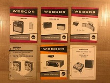 Enregistreur de bande WEBCOR 6 Schematics modèle 1098 1058 1068 1070 2810...